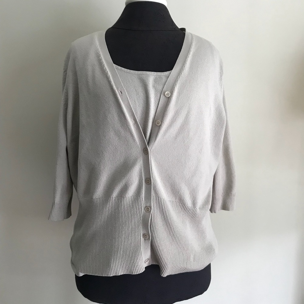 Beige sweater set
